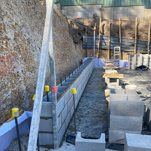 Block Wall Lay — Terrigal, NSW — Ampower Bricklayers