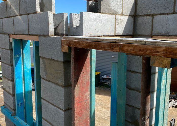 Laying Concrete Blocks — Terrigal, NSW — Ampower Bricklayers