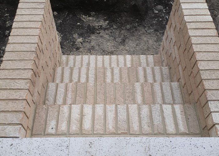 Brick Staircase — Terrigal, NSW — Ampower Bricklayers