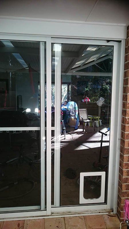 pet door in sliding door