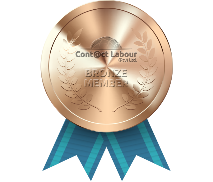 Bronze member medal with teal ribbon;