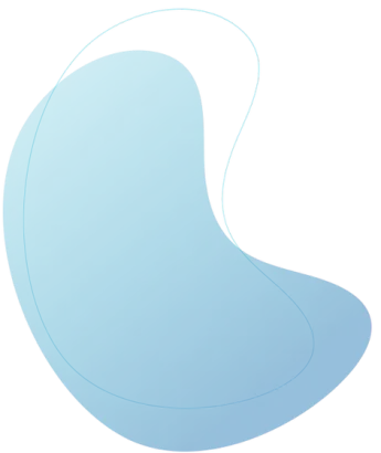 Light blue, abstract blob shape.