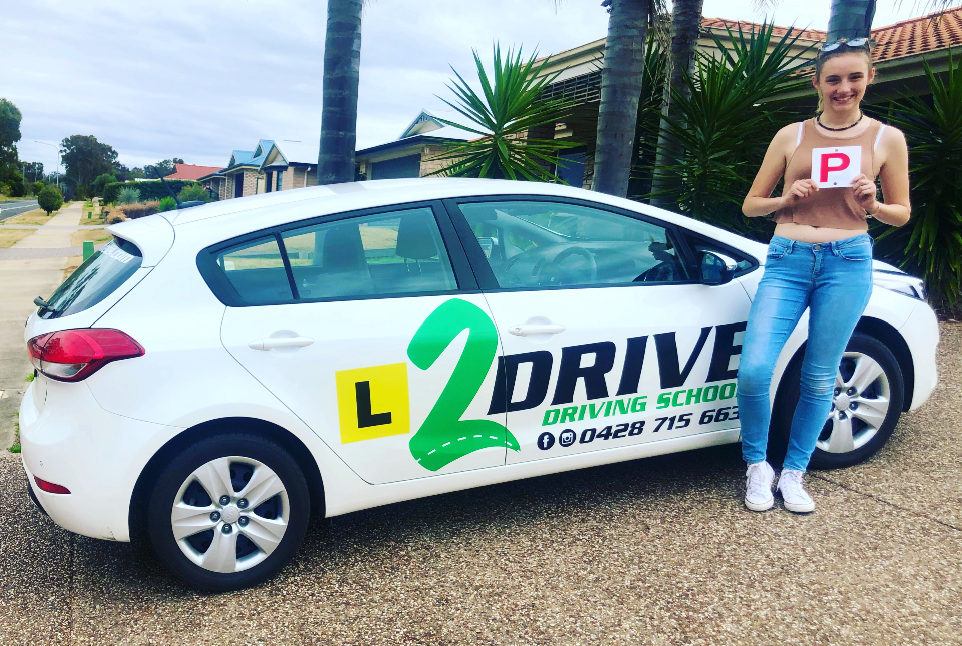 Student Getting Her Licence — L2Drive Driving School in Warwick, QLD