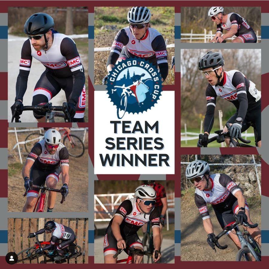 A collage of images of a chicago cross club team series winner