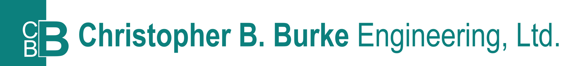 The logo for christopher b. burke engineering ltd