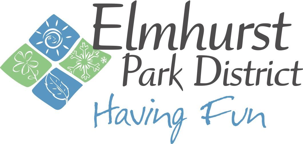 The logo for elmhurst park district is having fun.