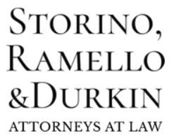 The logo for storino , ramiello & durkin attorneys at law
