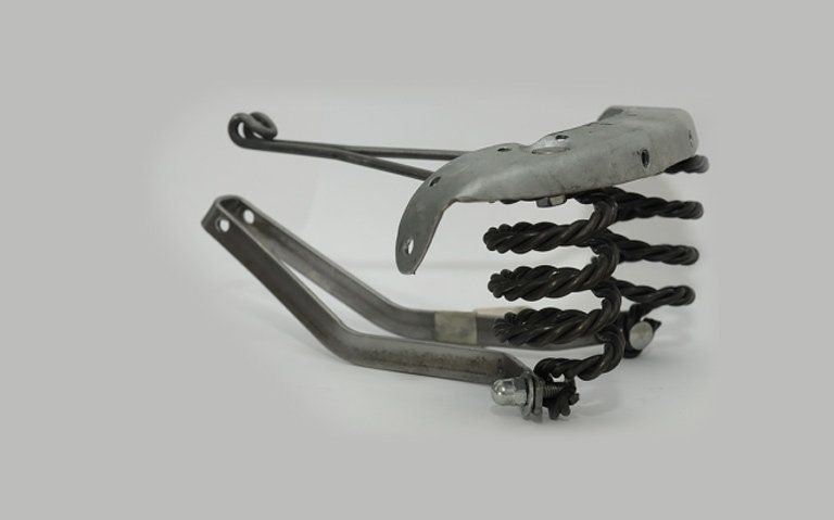 Telaio sella in acciaio con molle per selle biciclette vercurago