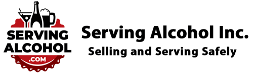 A logo for serving alcohol inc. selling and serving safely