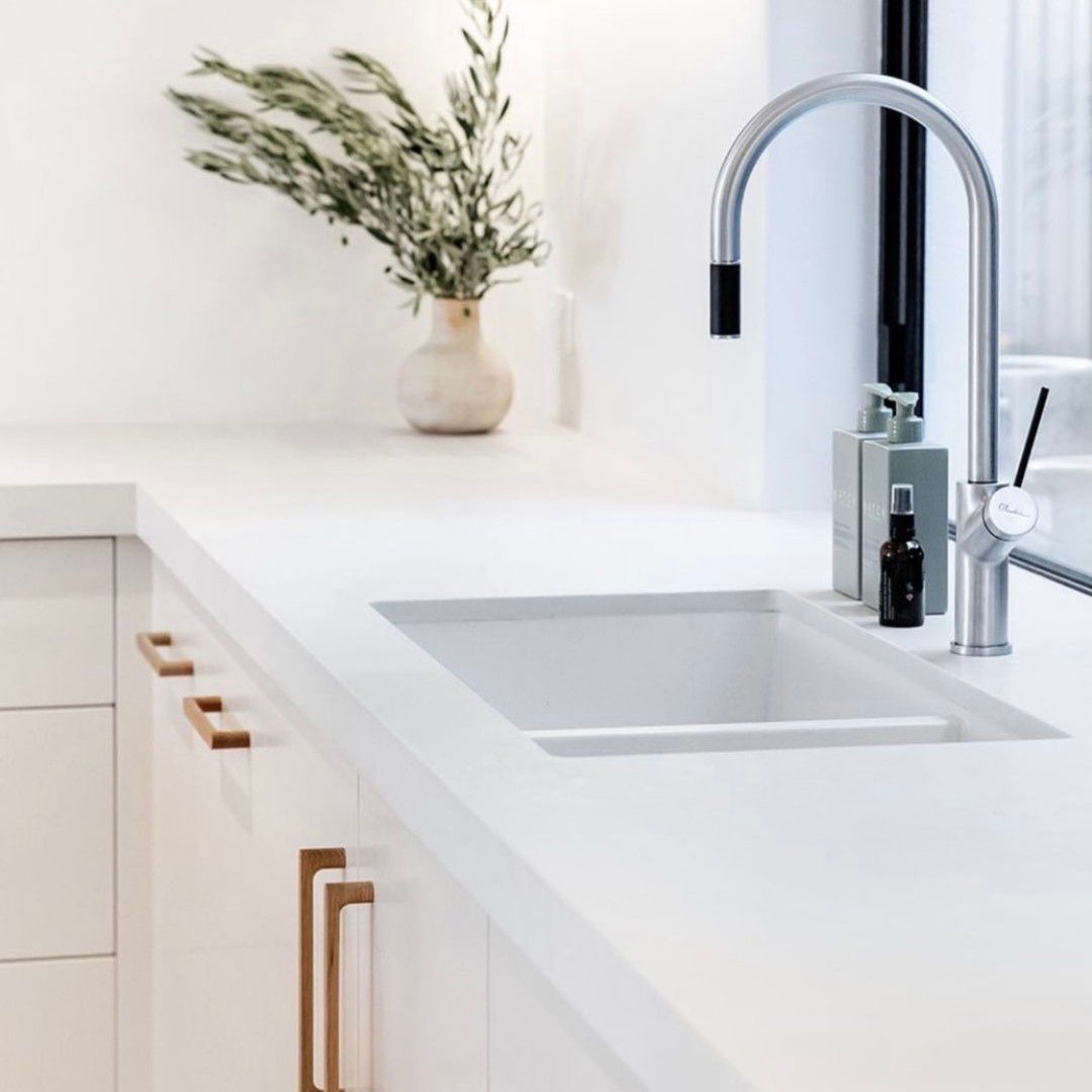 A Kitchen Counter With A Sink And A Faucet — Ben Lynch Cabinetmaking in South Lismore, NSW