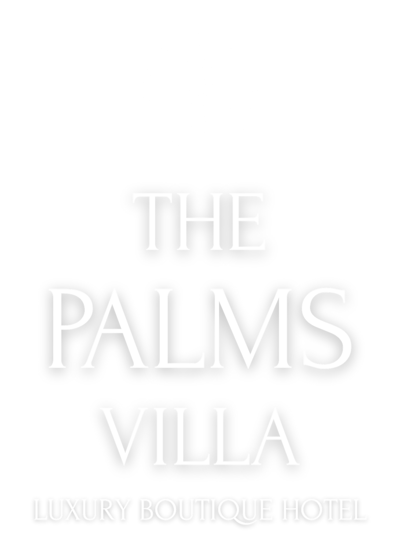 Un logo noir et blanc pour l'hôtel-boutique de luxe Palms.