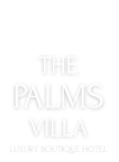 Un logo noir et blanc pour l'hôtel-boutique de luxe Palms.
