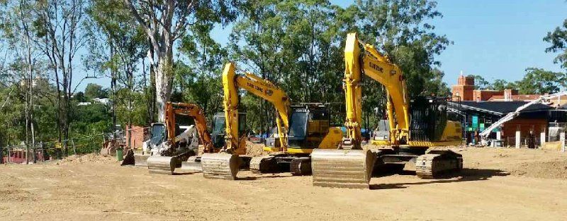 heavy machine parked at the site