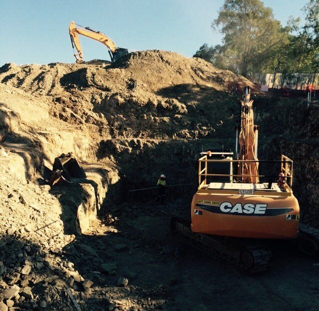 excavation work in progress