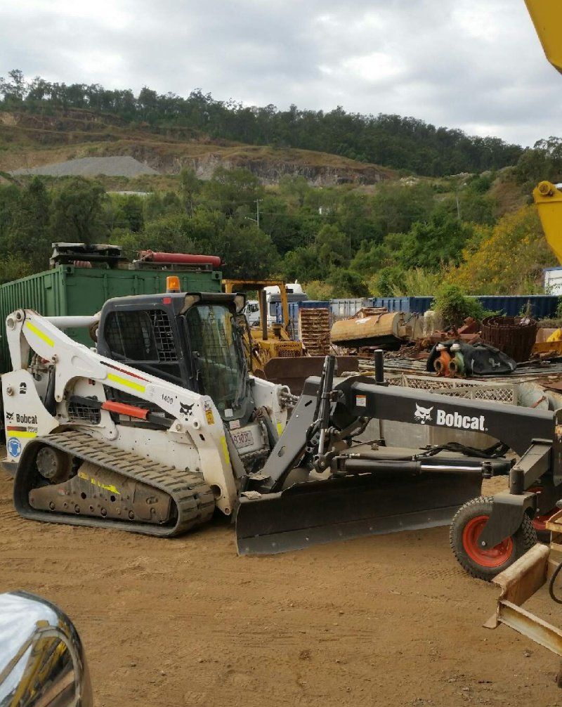 ground being levelled using machine