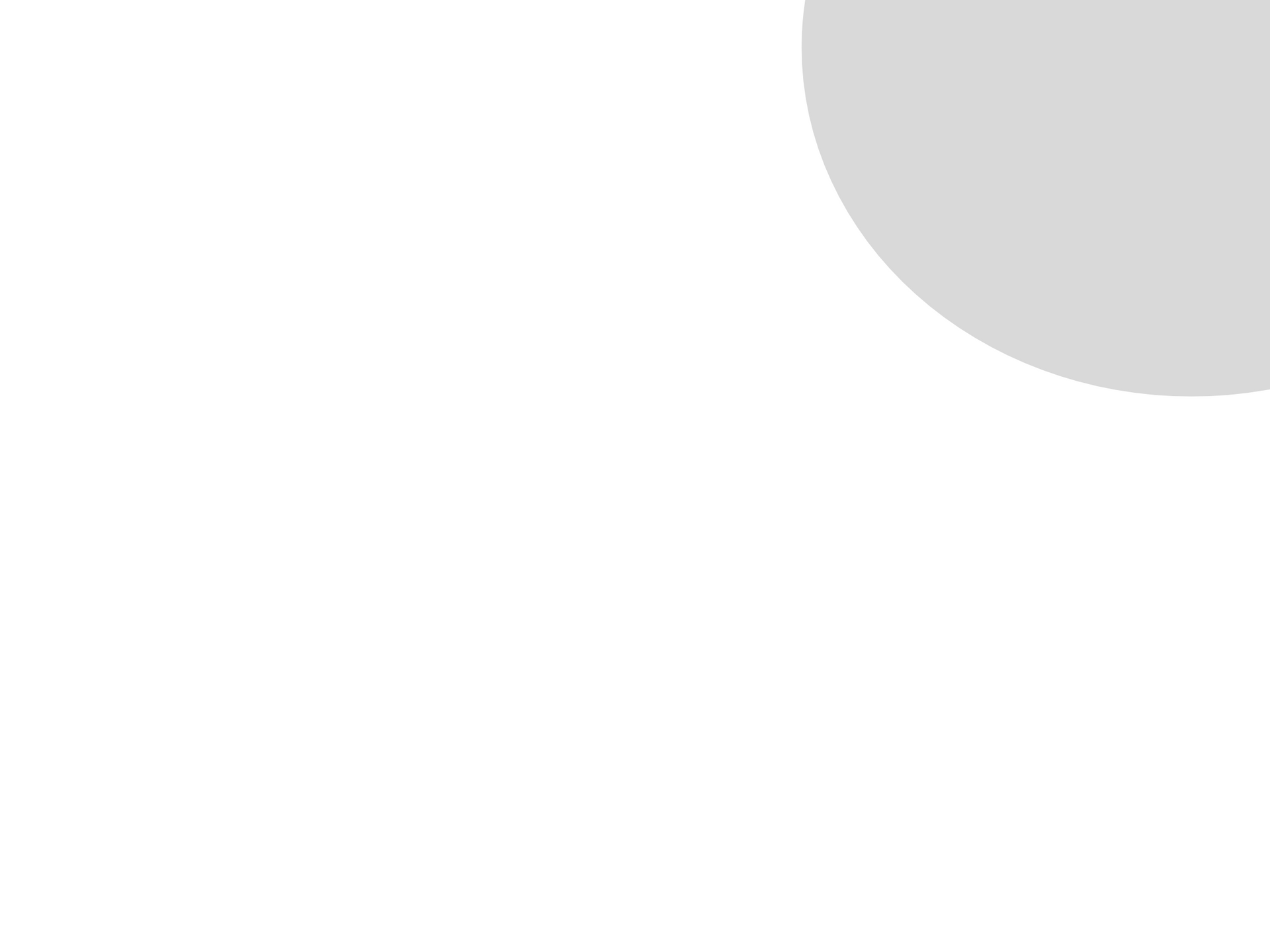 A light grey circle in the top right corner against a white background.