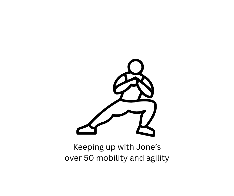 A black and white drawing of a person doing a karate pose.