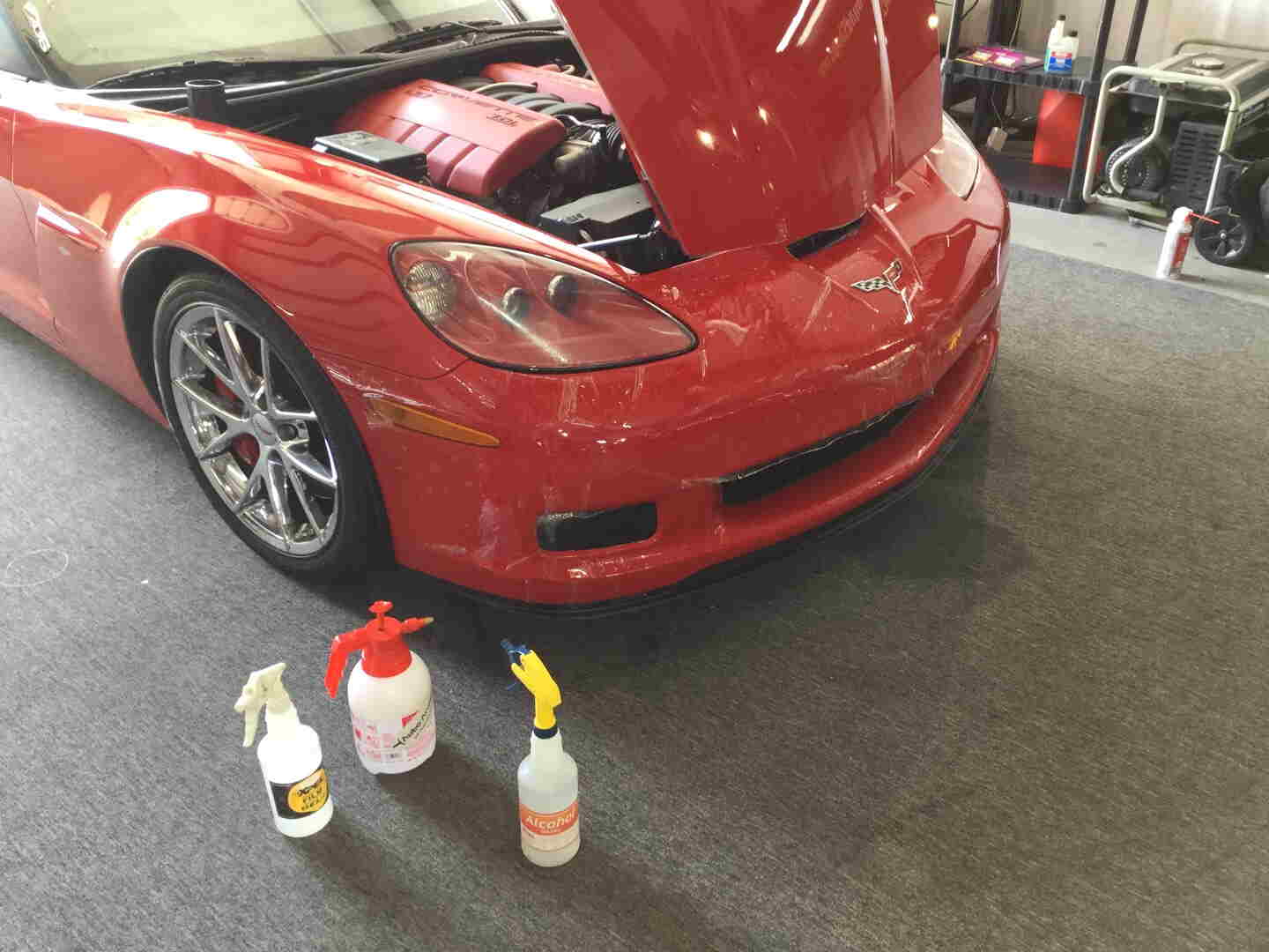 Wrap Car — Red Corvette in Asheville, NC