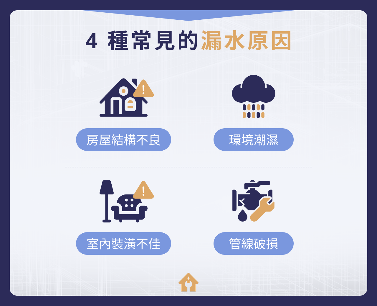 4 種常見的漏水原因