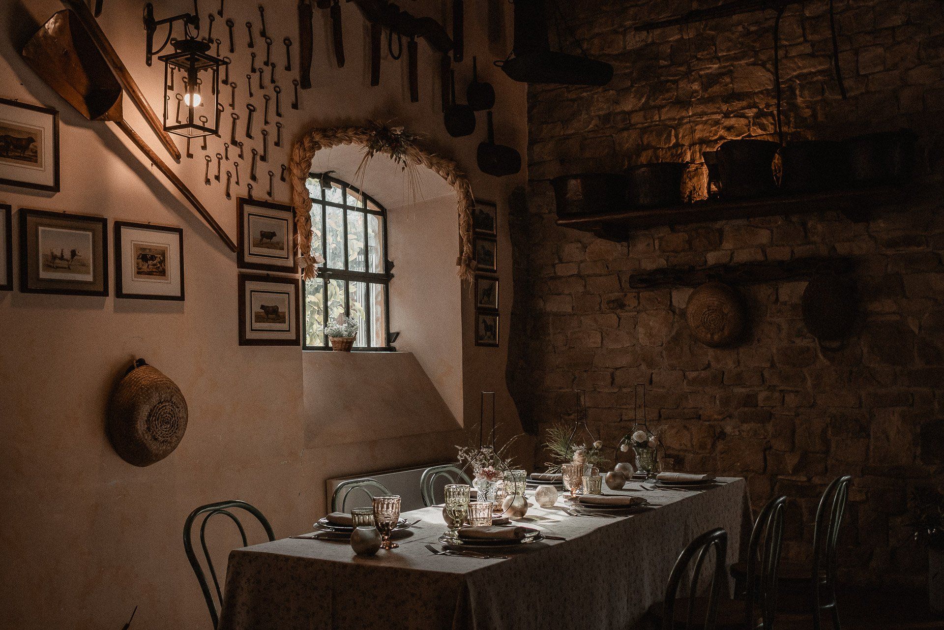 sala coloniale della location per matrimoni