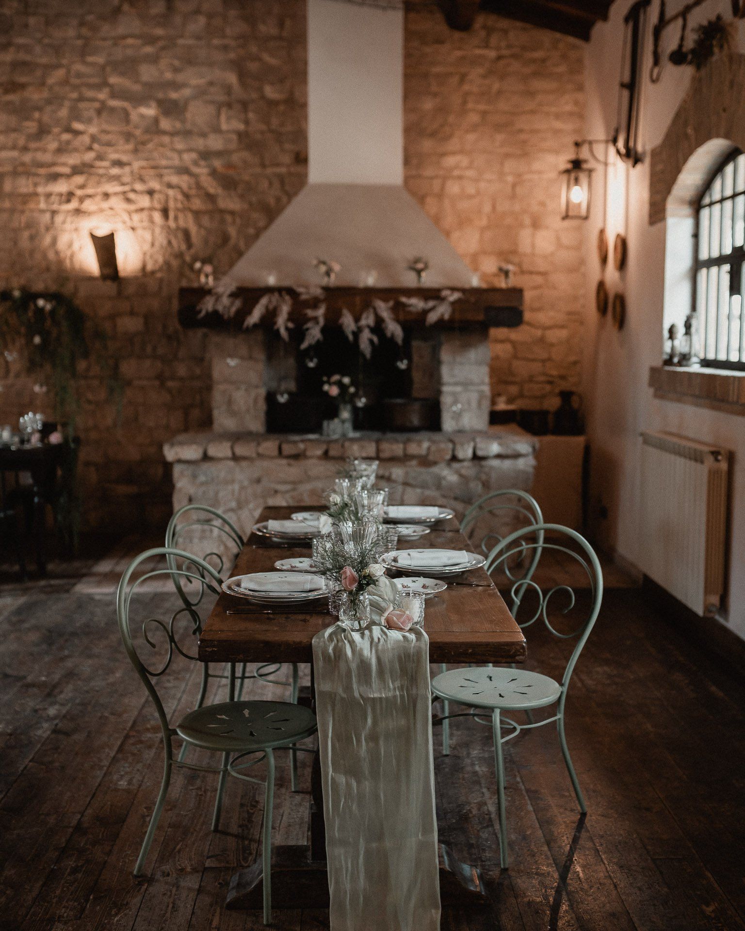 sala della location per matrimoni eco chic