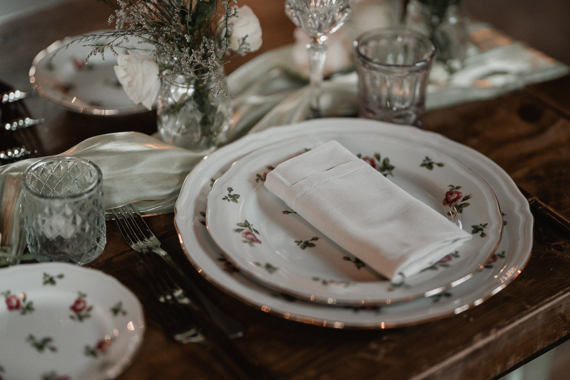 piatti eco chic nella location per matrimoni