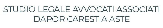 STUDIO LEGALE AVVOCATI ASSOCIATI DAPOR CARESTIA ASTE - LOGO