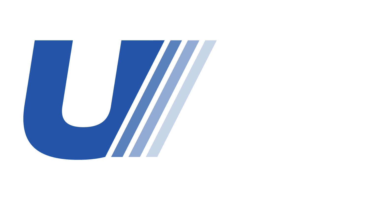 A secondary logo for United Motorsports. The letters U and M with three slanted vertical lines in between them. United Motorsports is written out under.