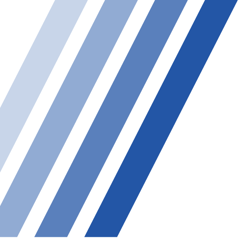 three blue stripes on a white background