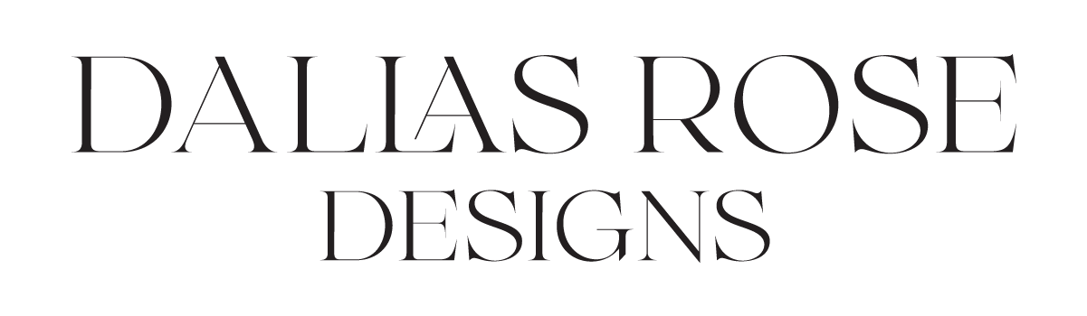 Text logo for Dallas Rose Designs