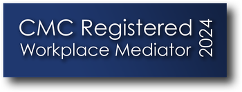 CMC registered workplace mediator 2023 logo