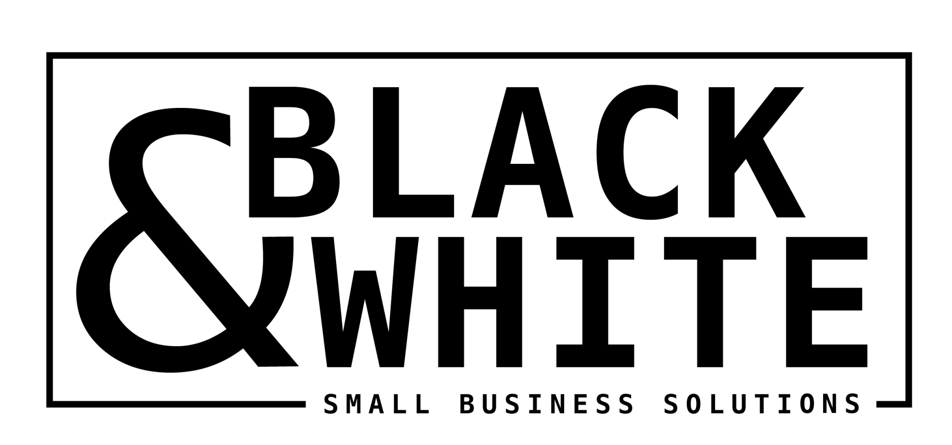 Black and White SBS Logo