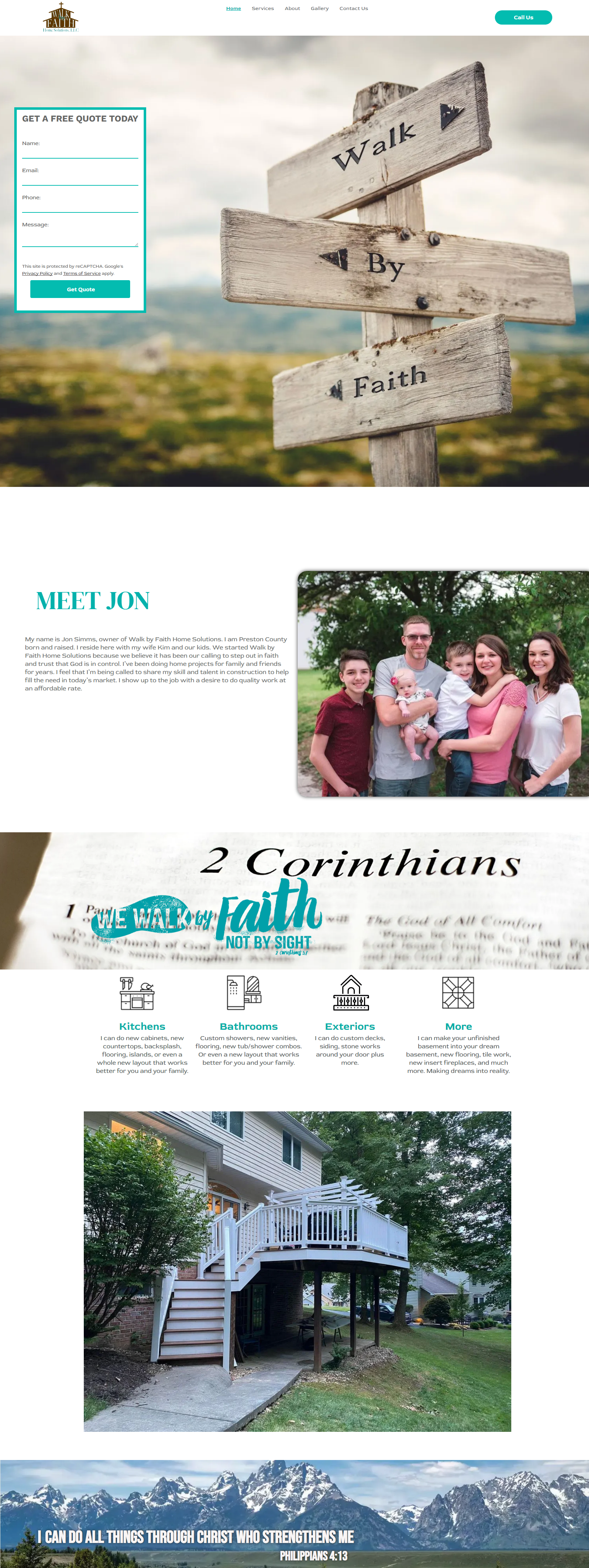 Walk By Faith Website