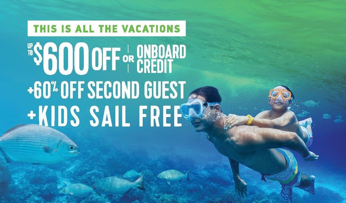 SNORKLING WITH CHILDREN; kids sail free; on board credit; this is vacation