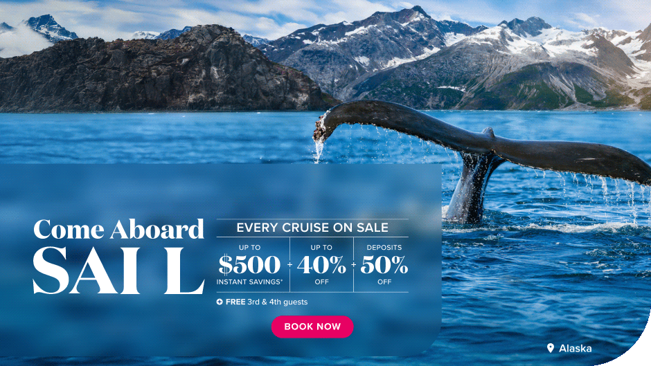 whale tail dropping into blue alaska waters