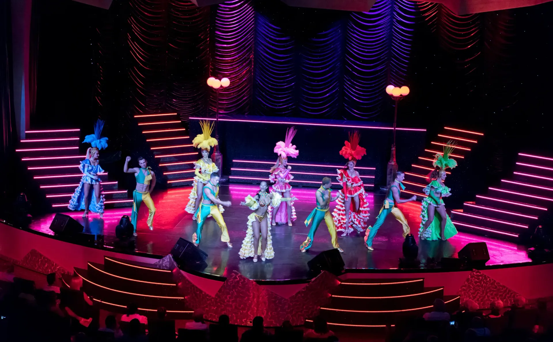 lights. dancers. on stage. colorul
