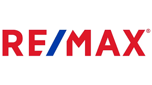 A red , white and blue re / max logo on a white background
