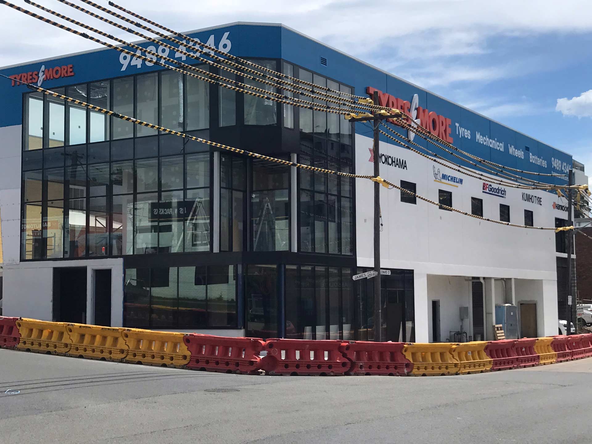 Two-story building with 