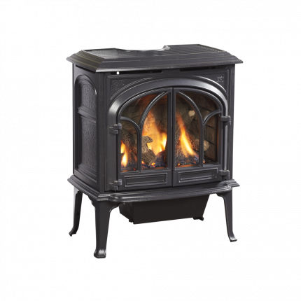 Jøtul gas stove installation in Wisconsin