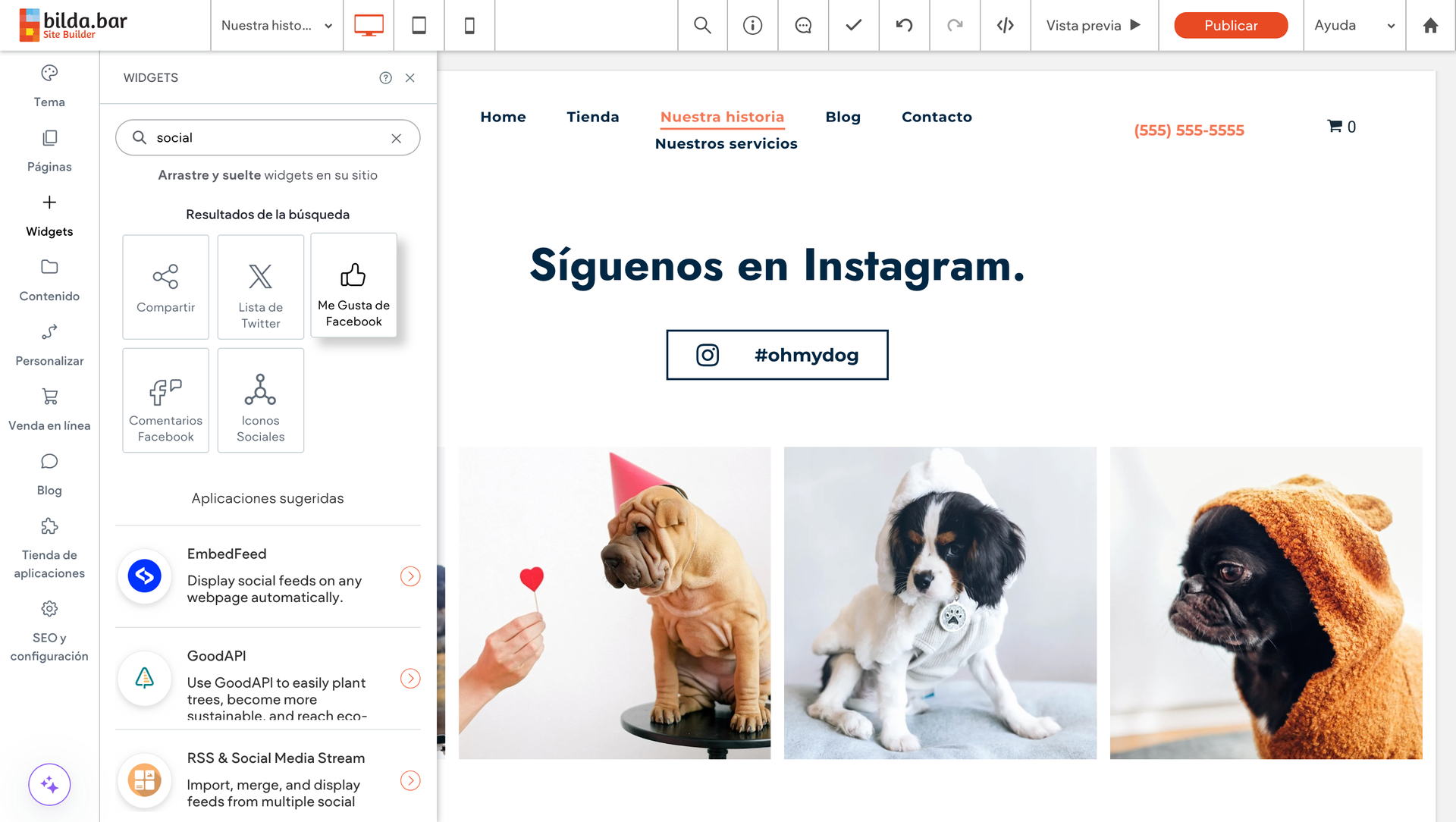 sitio web pagina web conexion redes sociales