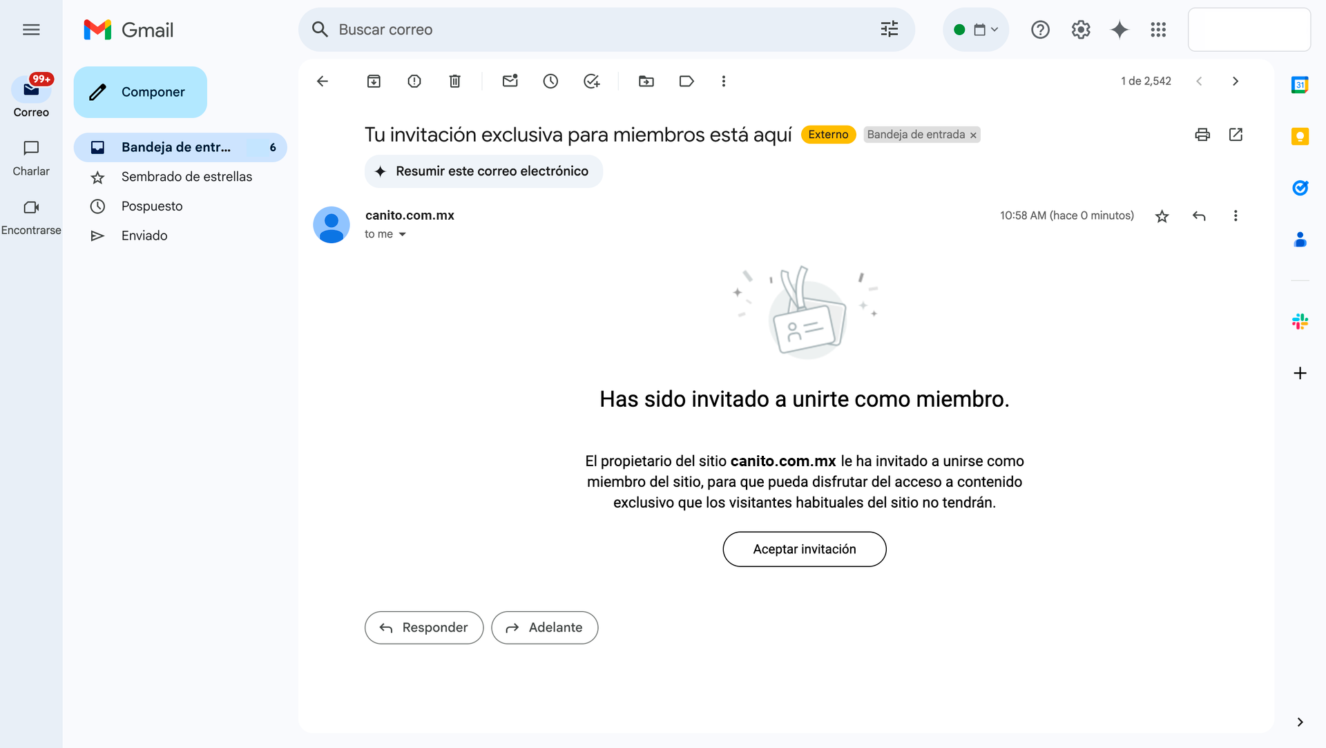 sitio web pagina web membership