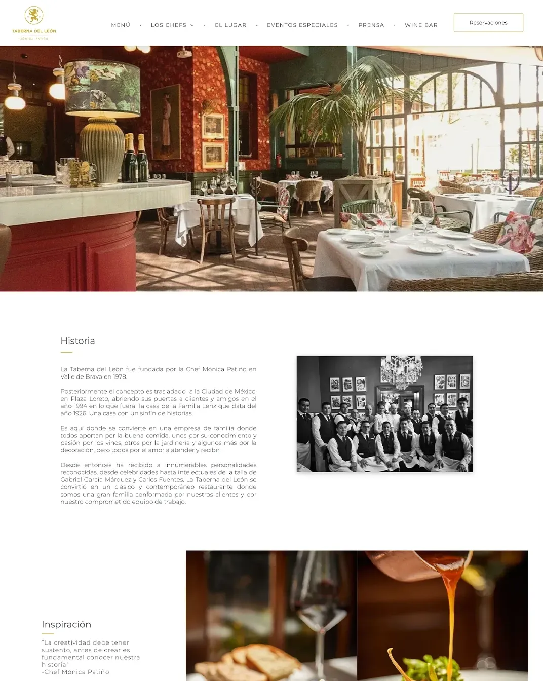 sitio web pagina web taberna de leon
