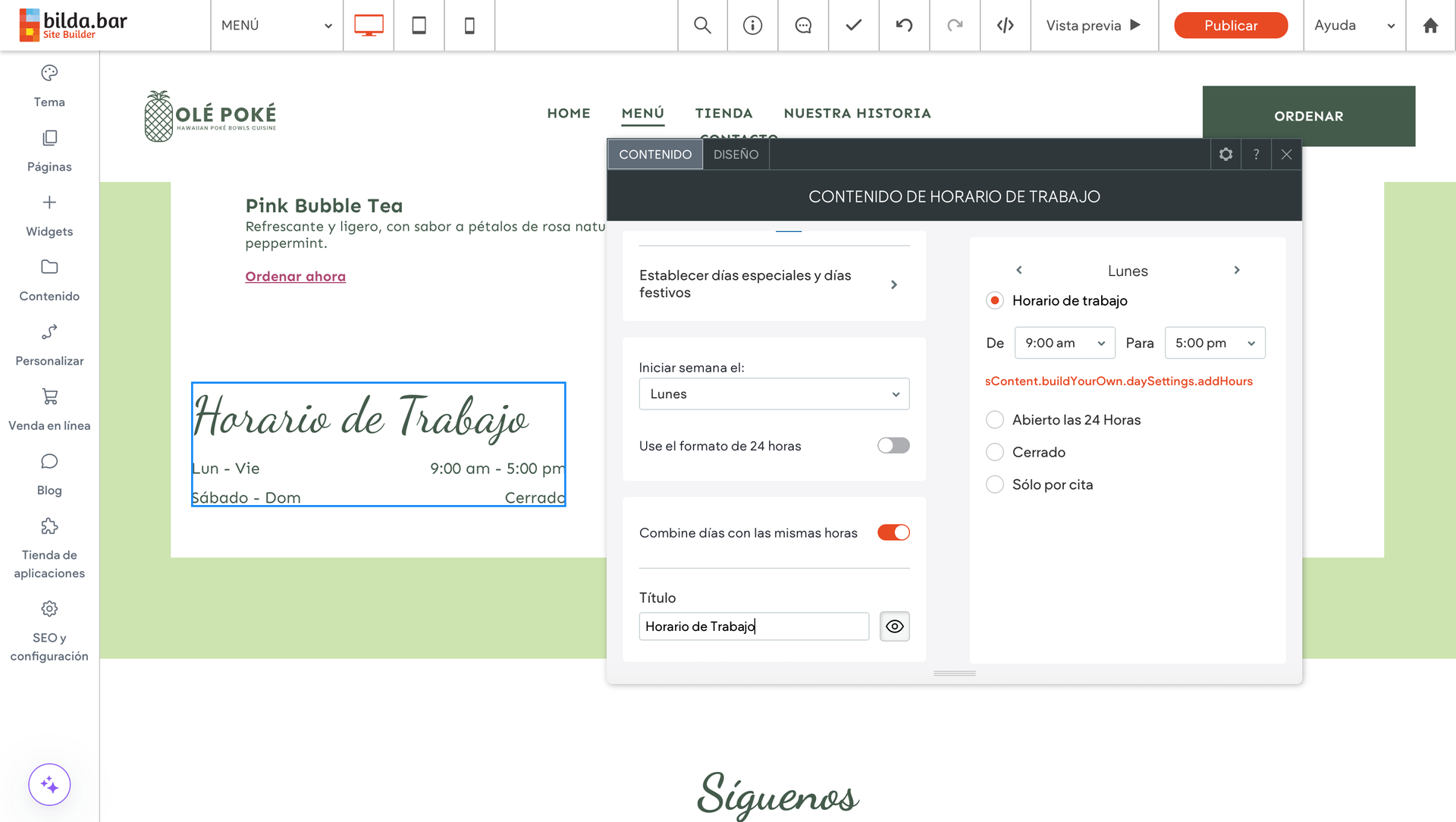 sitio web pagina web pop ups