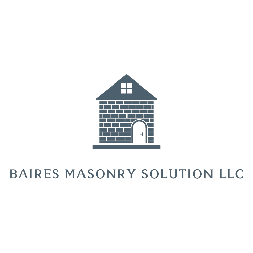 Logo: Brick house icon, text "Baires Masonry Solution LLC" below.