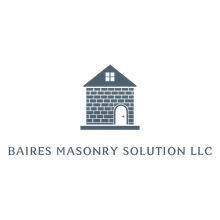 Logo: Brick house icon, text "Baires Masonry Solution LLC" below.