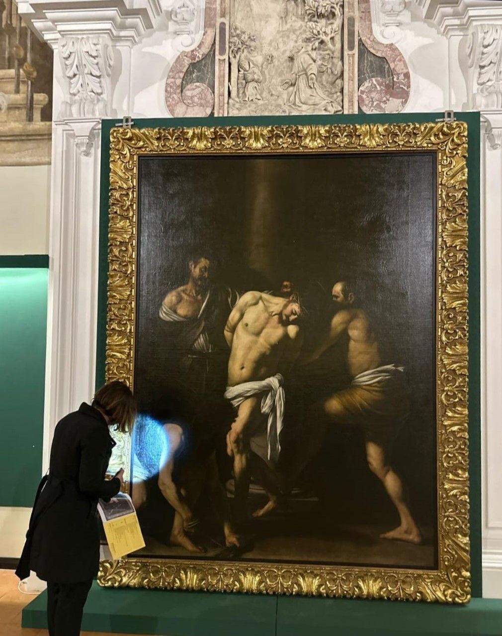 Trasloco della Flagellazione di Cristo di Caravaggio al Museo Diocesano Complesso Donnaregina, Napoli