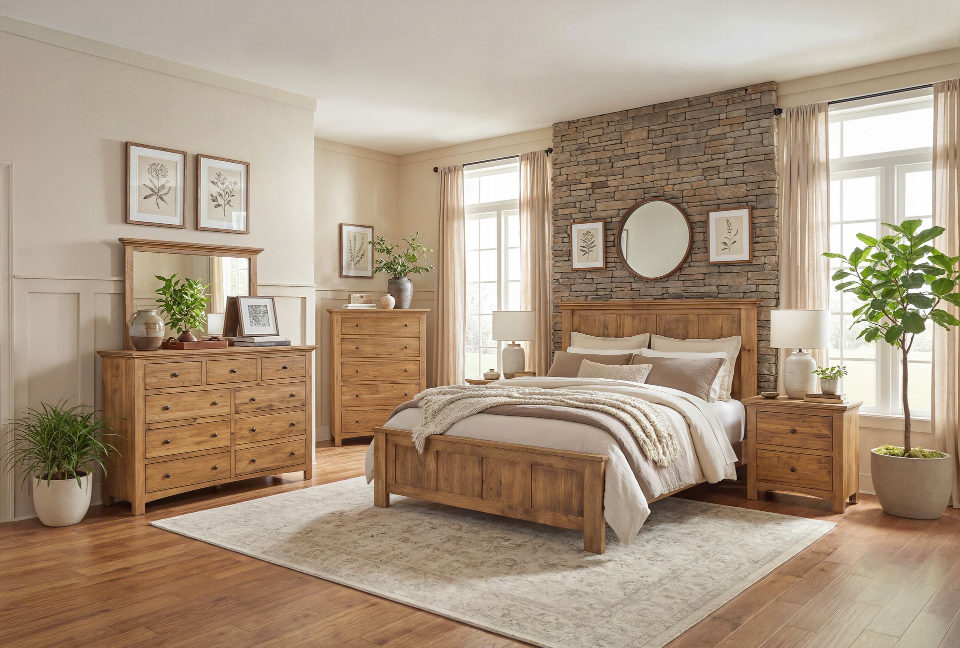 Canton Scene [Rustic Hickory with Cappuccino]
