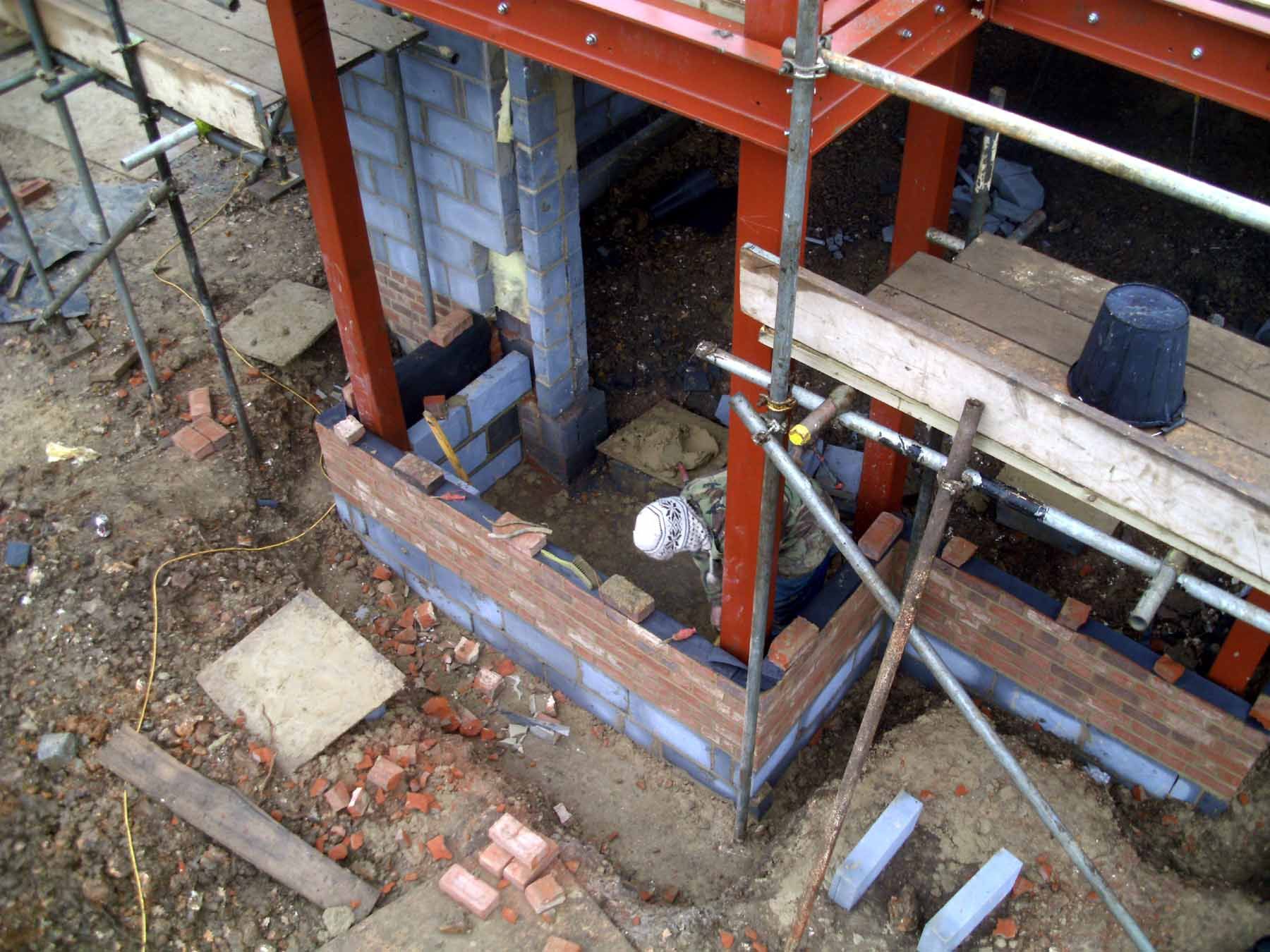Steelwork and Brickwork for private new build