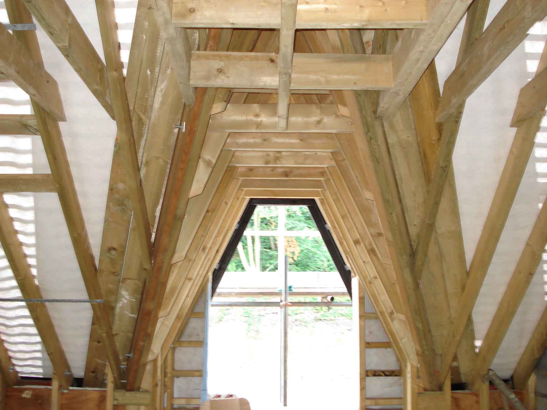 Interior timber framing in Kent