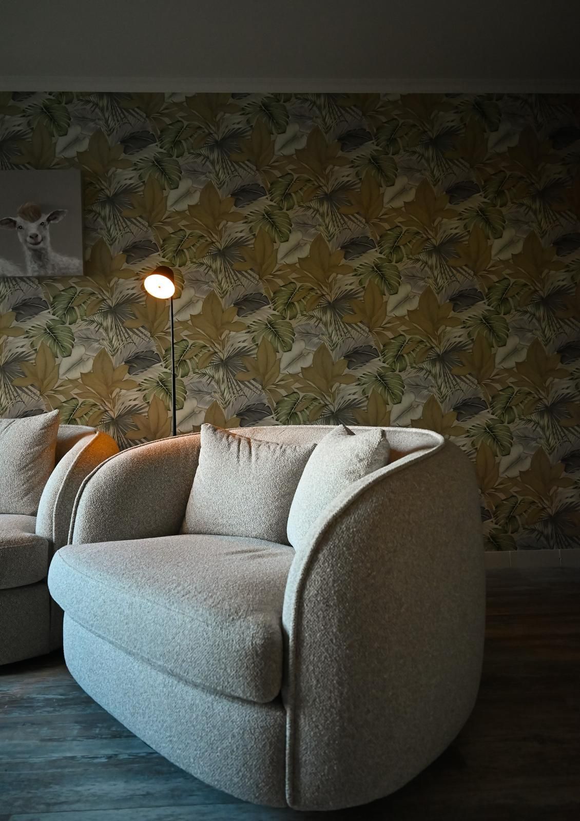 De woonkamer van Vakantiehuis Akkerzicht Oudesluis.